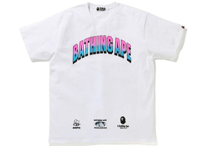 BAPE Gradient College Relaxed Fit Tee White