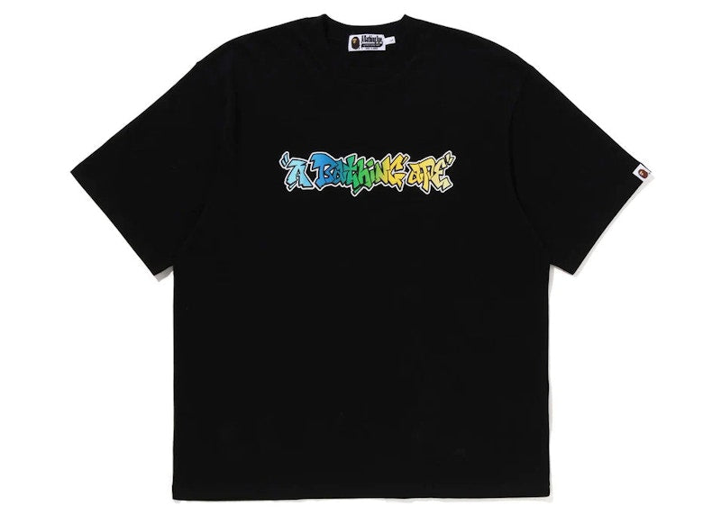 BAPE Graffiti A Bathing Ape Relaxed Fit Tee Black
