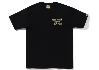 BAPE Graffiti Check Ape Head Tee Black Black
