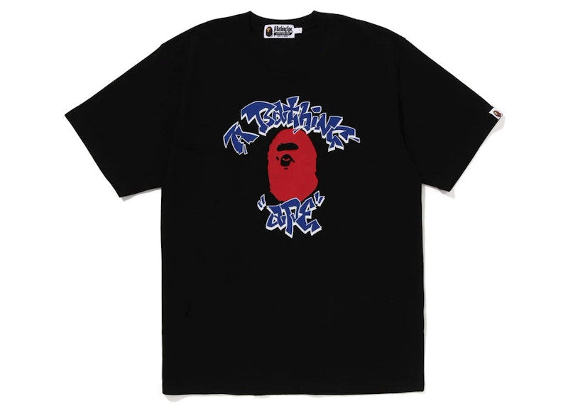 BAPE Graffiti College Tee Black