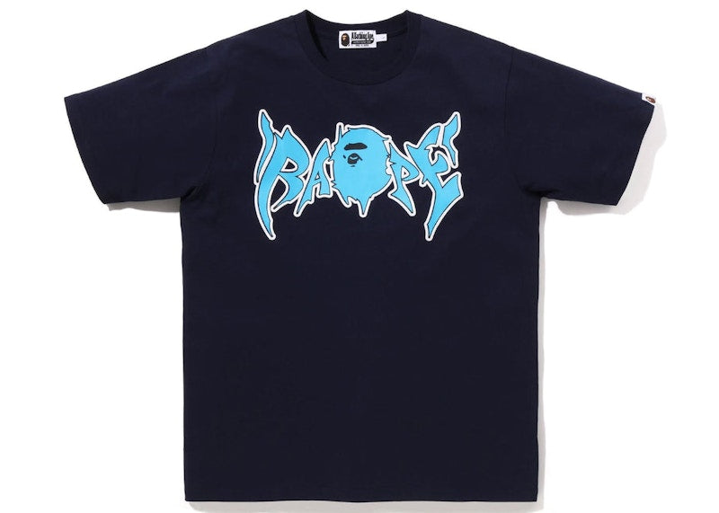BAPE Graffiti Tee Black Blue