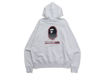 BAPE Graphic #1 Loose Fit Pullover Hoodie Gray
