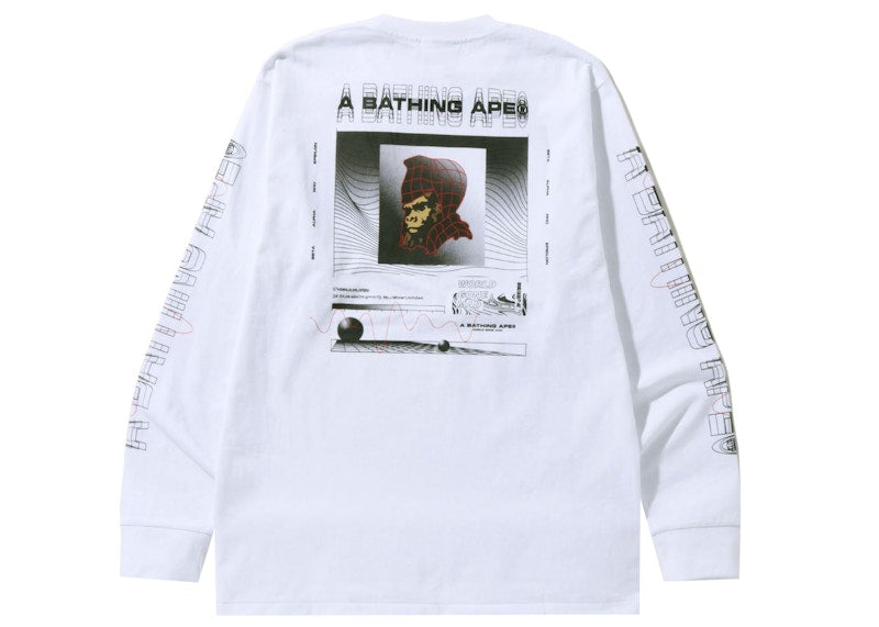 BAPE Graphic #2 L/S Tee White
