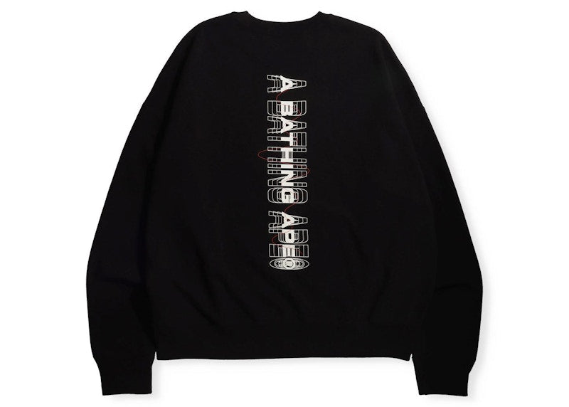 BAPE Graphic #2 Loose Fit Crewneck Black