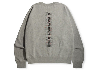 BAPE Graphic #2 Loose Fit Crewneck Gray