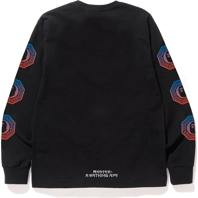 BAPE Graphic L/S Tee Black