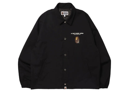 BAPE Graphic Relaxed Fit Coach Jacket Black