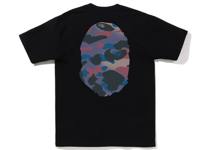 BAPE Grid Camo Big Ape Head Tee Black Purple