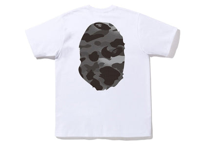BAPE Grid Camo Big Ape Head Tee White Black