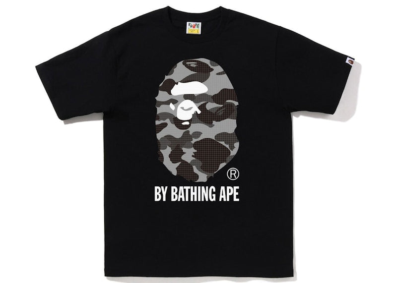 BAPE Grid Camo By Bathing Ape Tee (FW22) Black Black
