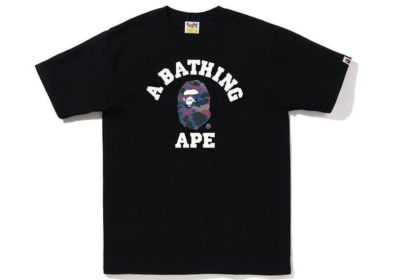 BAPE Grid Camo College Tee (FW22) Black Purple