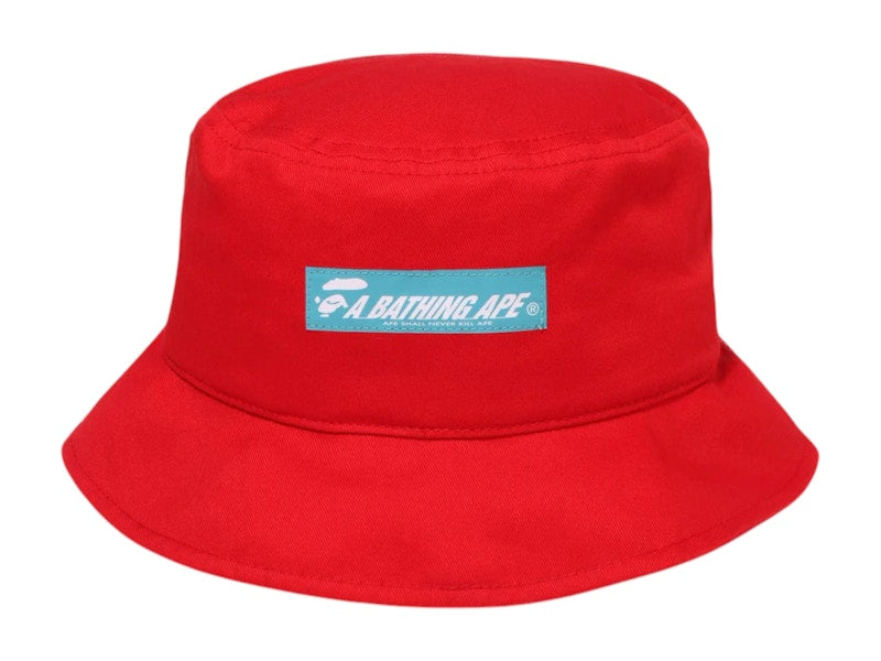BAPE Half Mesh Bucket Hat Red