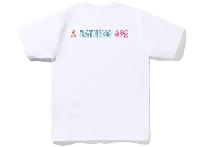 BAPE Halloween Neon Mexican Skull Tee White