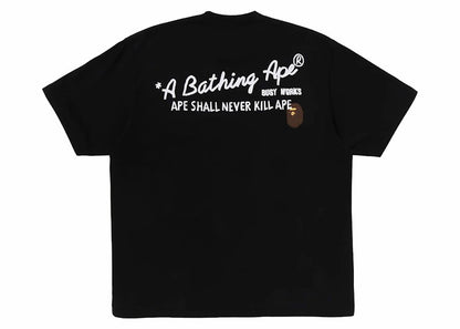 BAPE Hand Draw Bape Relaxed Fit Tee Black