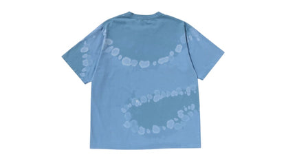 BAPE Hand Dye College Relaxed Fit Tee Tee Blue