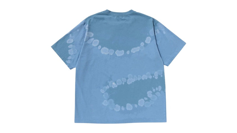BAPE Hand Dye College Relaxed Fit Tee Tee Blue