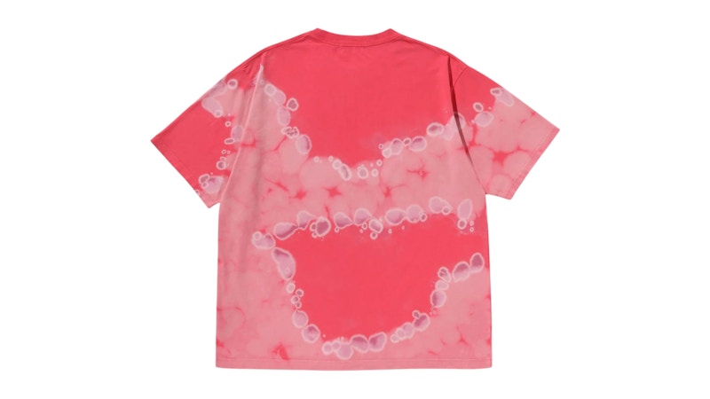 BAPE Hand Dye College Relaxed Fit Tee Tee Red