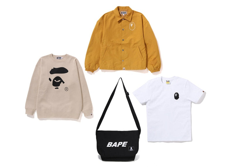 BAPE Happy New Year Ladies' Bag (2023) Black/Beige/White