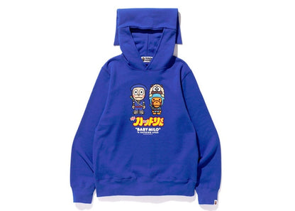 BAPE Hattori Kun Pullover Hoodie Blue