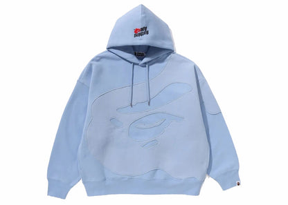 BAPE Head Patch Pullover Hoodie Blue