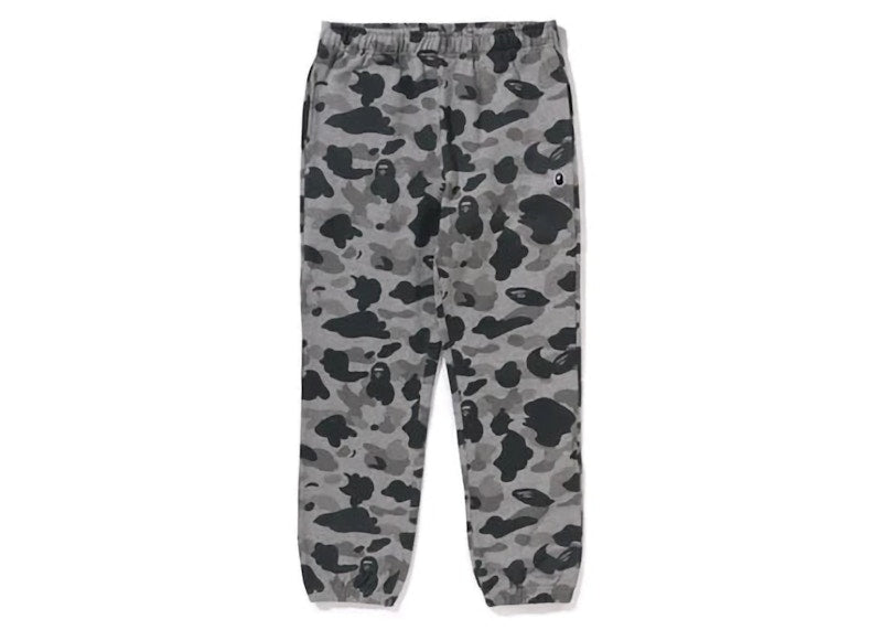 BAPE Heather Gray Camo Sweatpants Gray