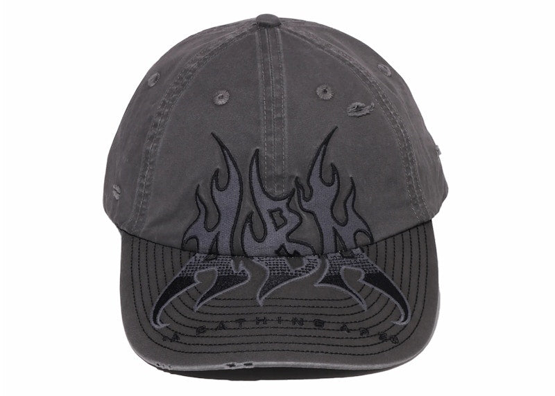 BAPE Heavy Wash Embroidery Patch Cap Black