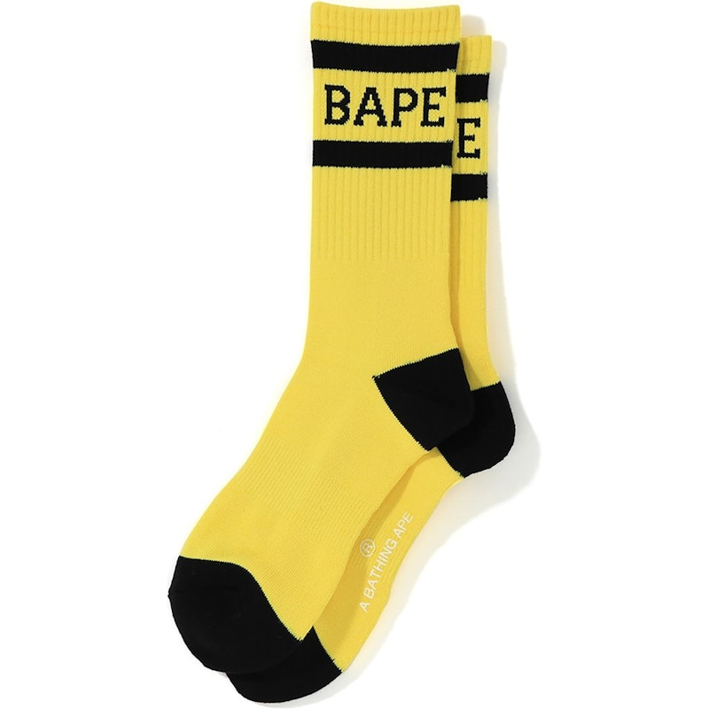 BAPE High Socks Yellow