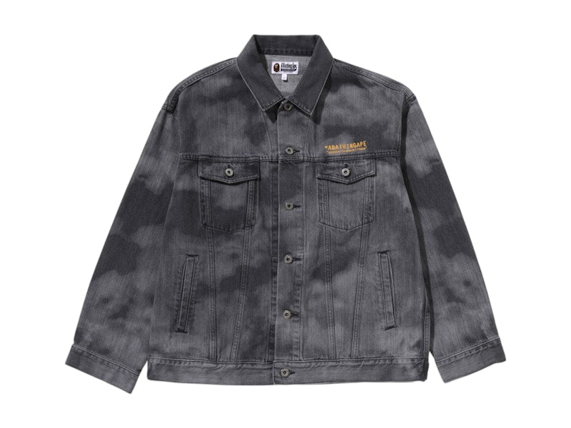 BAPE High Tone Bleach Denim Jacket Black