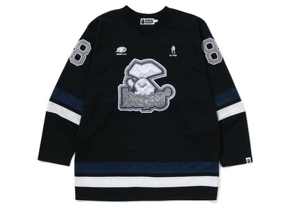 BAPE Hockey Crewneck Black