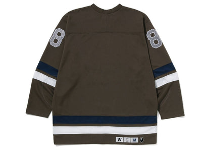 BAPE Hockey Crewneck Olive Drab