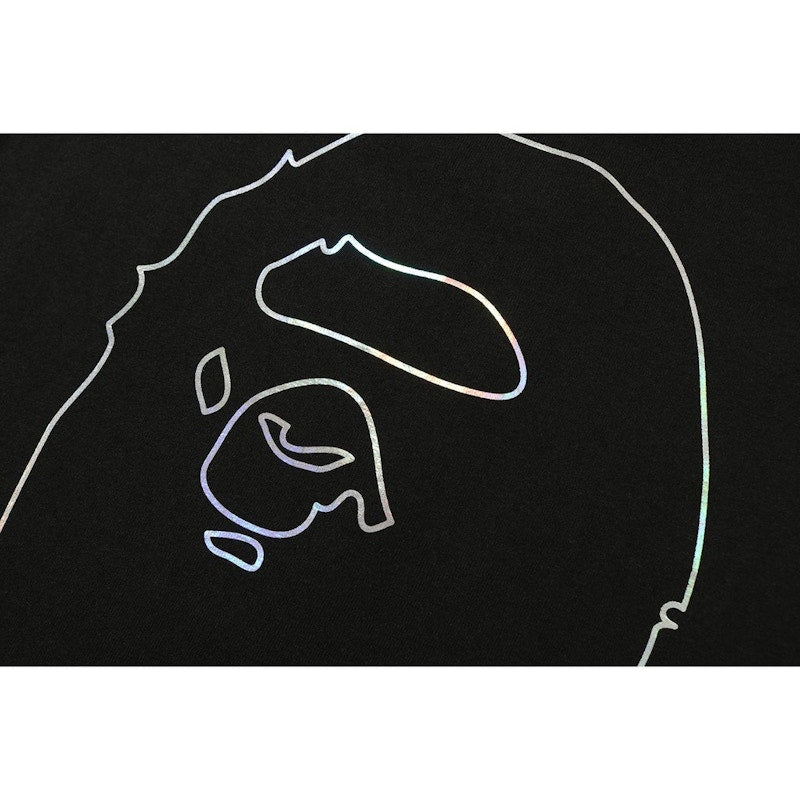 BAPE Hologram By Bathing Outline Tee Black
