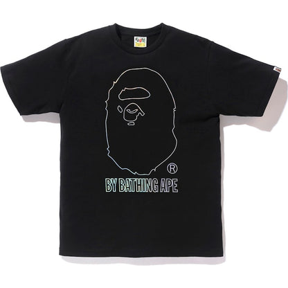 BAPE Hologram By Bathing Outline Tee Black