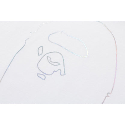 BAPE Hologram By Bathing Outline Tee White