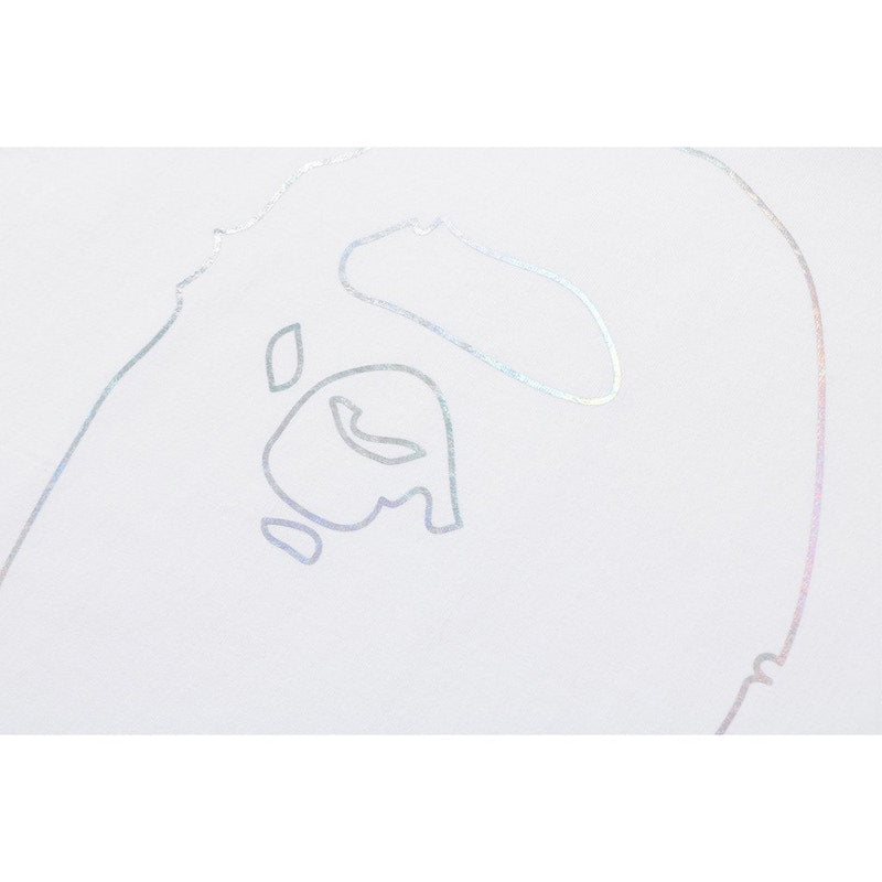 BAPE Hologram By Bathing Outline Tee White