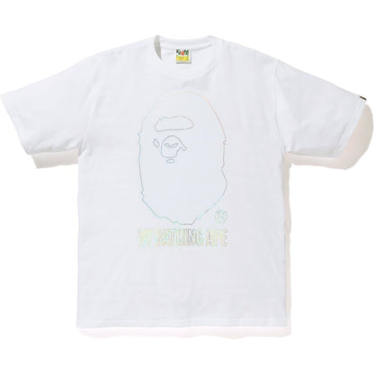 BAPE Hologram By Bathing Outline Tee White