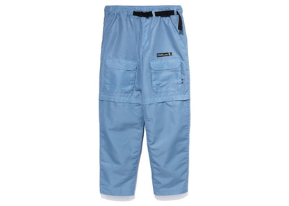 BAPE Honeycomb Big Pocket Detachable Pants Blue