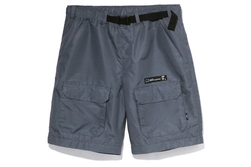 BAPE Honeycomb Big Pocket Detachable Pants Grey