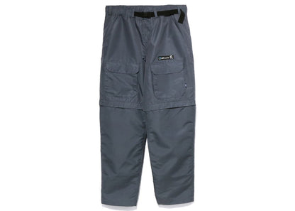 BAPE Honeycomb Big Pocket Detachable Pants Grey