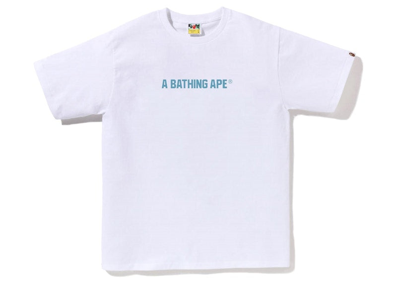 BAPE Honeycomb Camo Bape Busy Works Tee White Blue