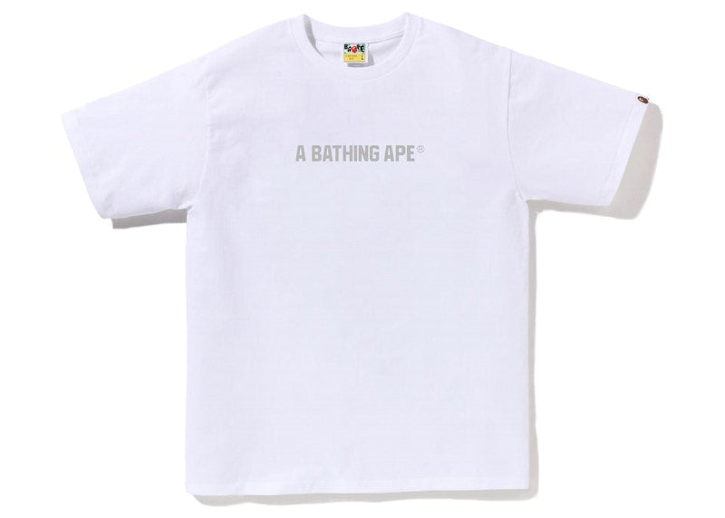 BAPE Honeycomb Camo Bape Busy Works Tee White Grey