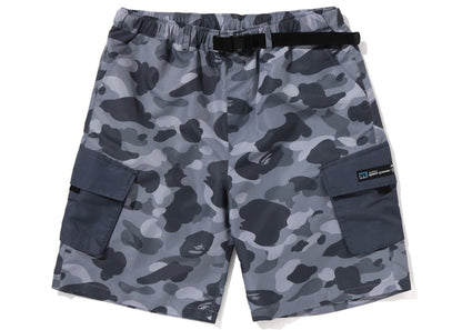 BAPE Honeycomb Camo Cargo Shorts Grey