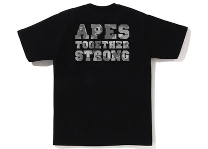 BAPE Honeycomb Camo College ATS Tee Black Grey