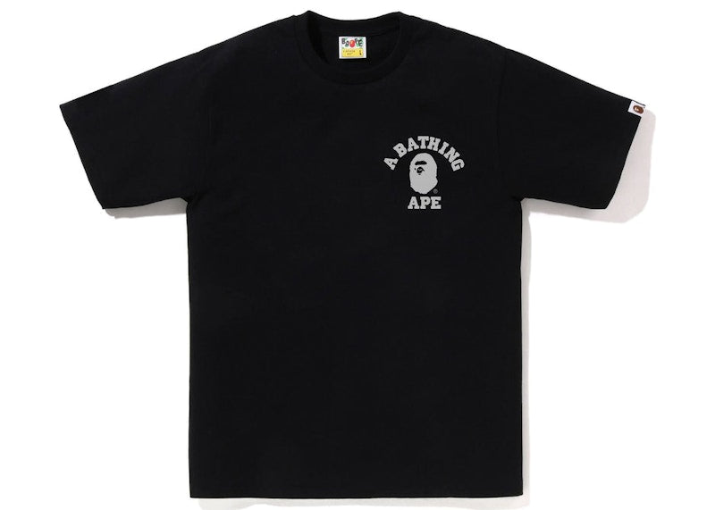 BAPE Honeycomb Camo College ATS Tee Black Grey