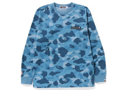 BAPE Honeycomb Camo L/S Tee Blue