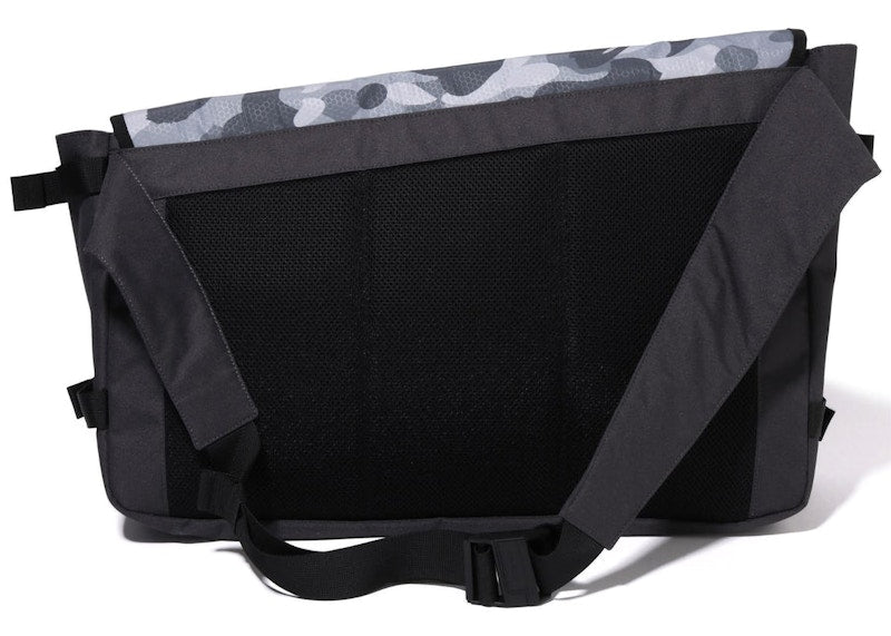 BAPE Honeycomb Camo Messenger Bag Grey