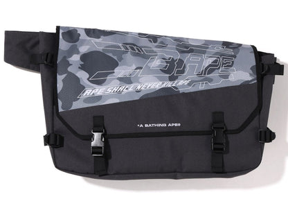 BAPE Honeycomb Camo Messenger Bag Grey