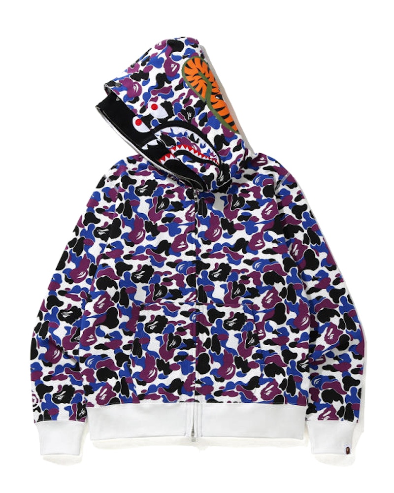 BAPE Hong Kong 14th Anniversary Shark Full Zip Hoodie Purple