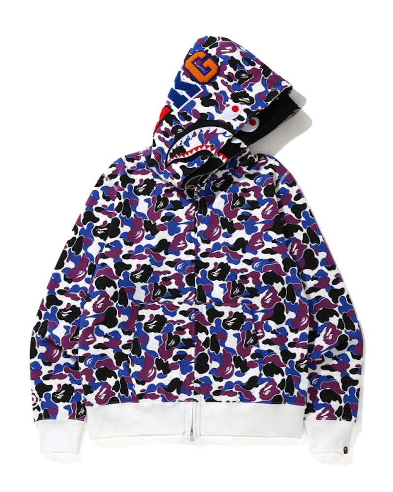 BAPE Hong Kong 14th Anniversary Shark Full Zip Hoodie Purple