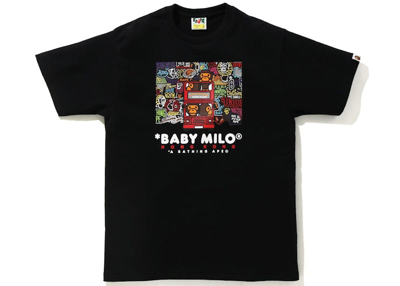 BAPE Hong Kong 15th Anniversary Baby Milo Tee Black