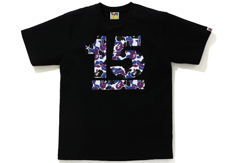 BAPE Hong Kong 15th Anniversary Tee Black